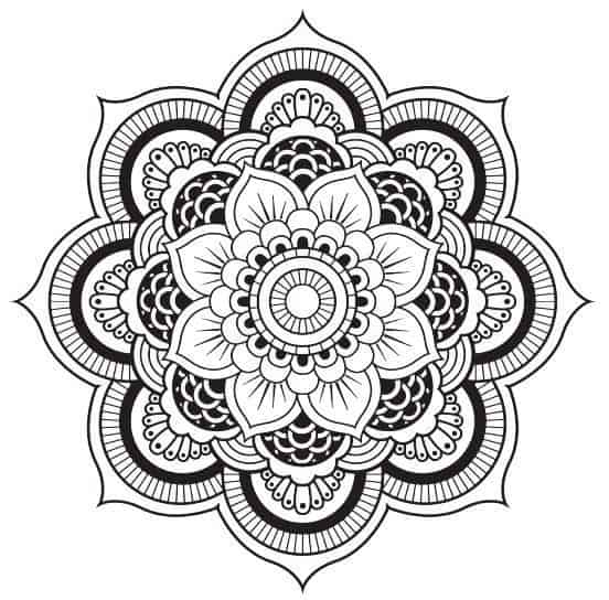 Free flower mandala coloring pages the mindful word