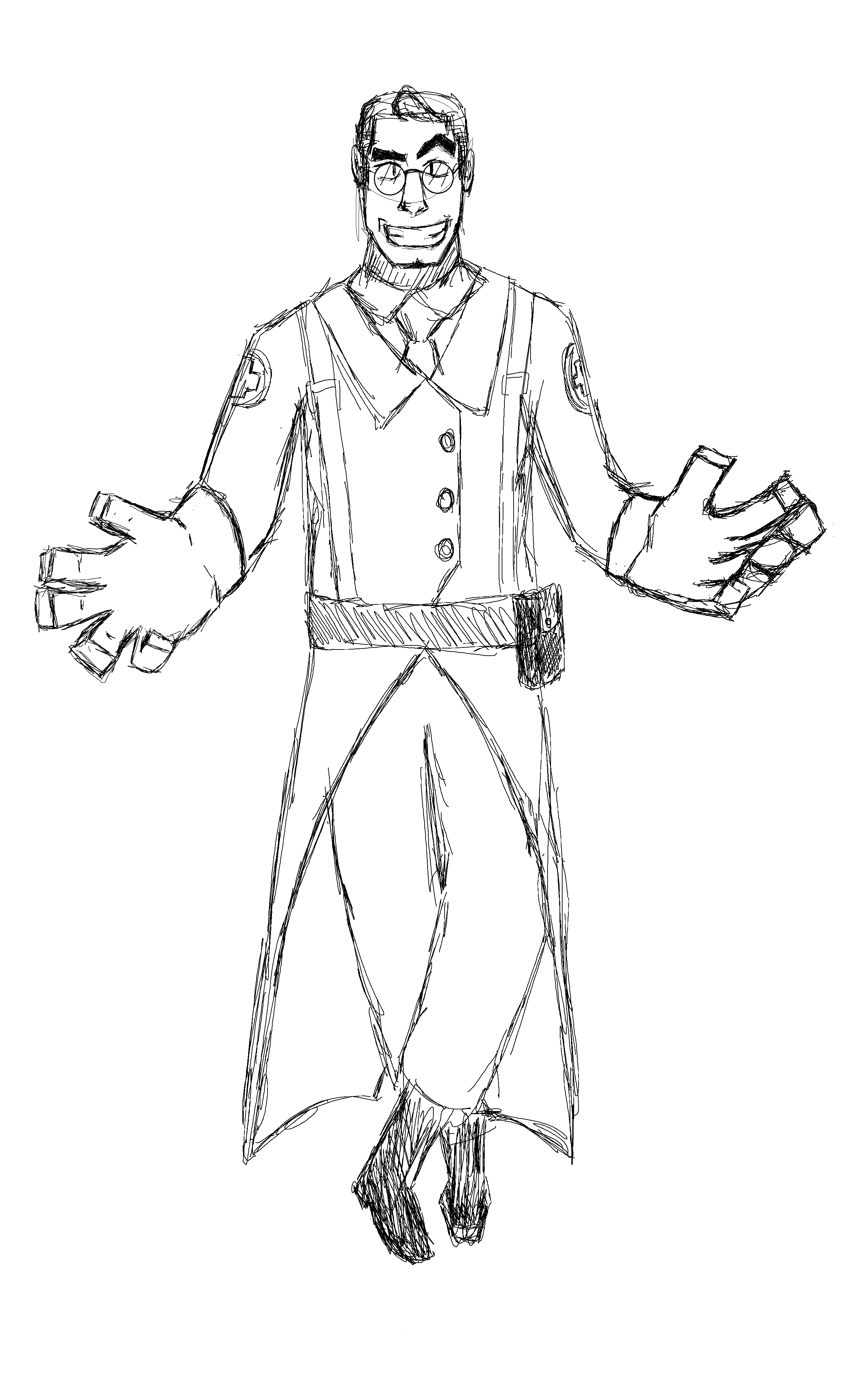 Silly medic drawing i did in ms paint how do you draw hands aaaaa rtf