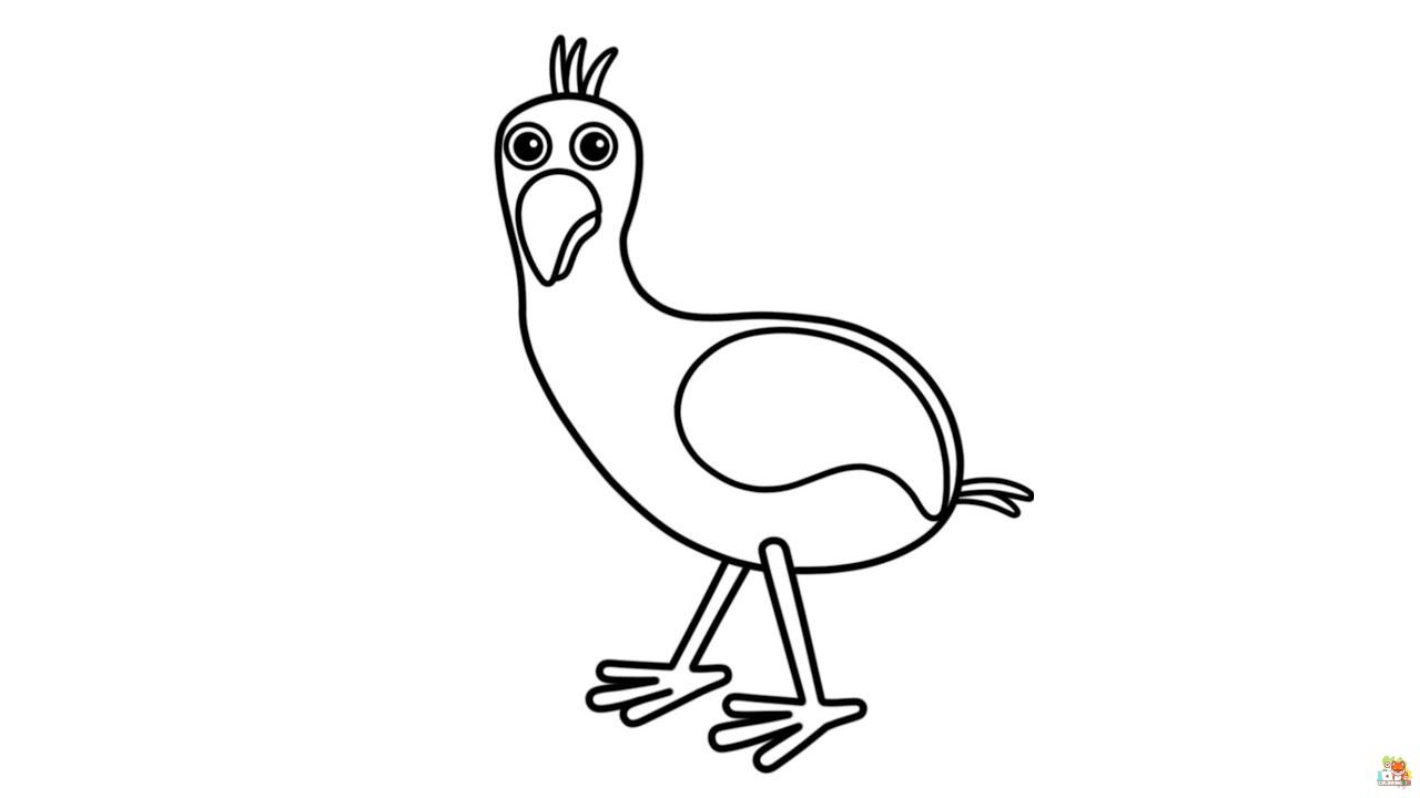 Opila bird coloring page hi