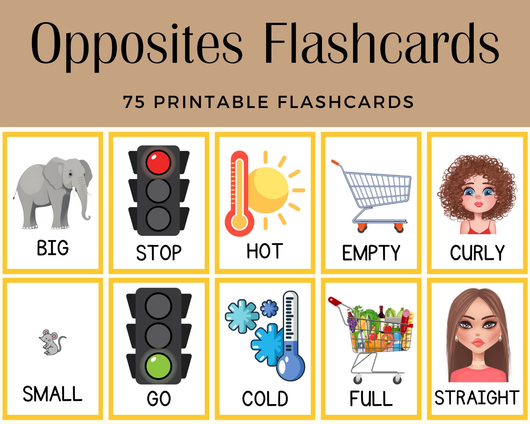 Opposite flashcards