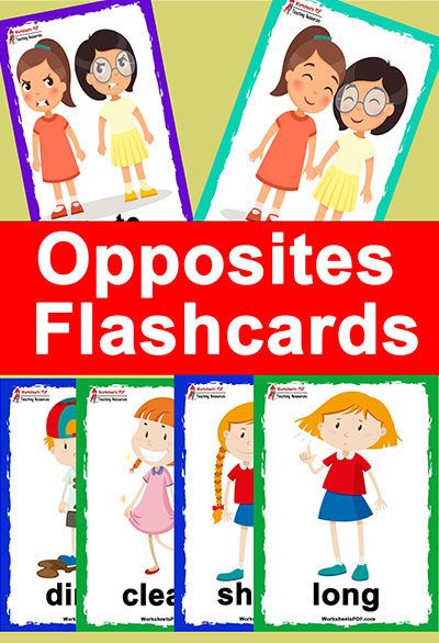 Opposites flashcards â free printables flashcards phonics flashcards opposites for kids