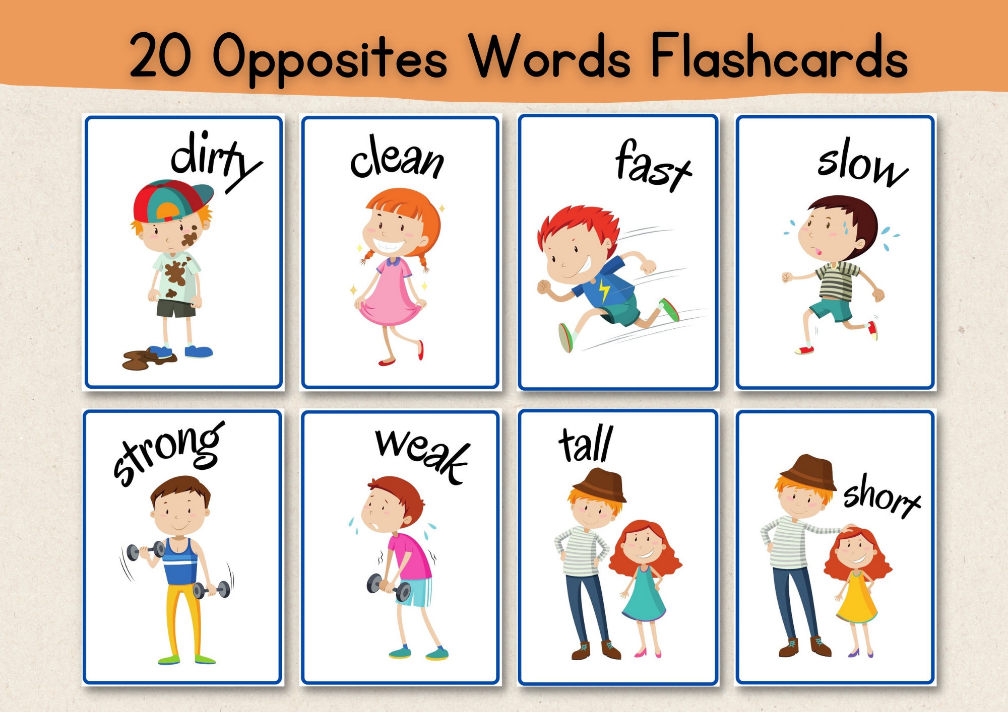 Opposite flashcards