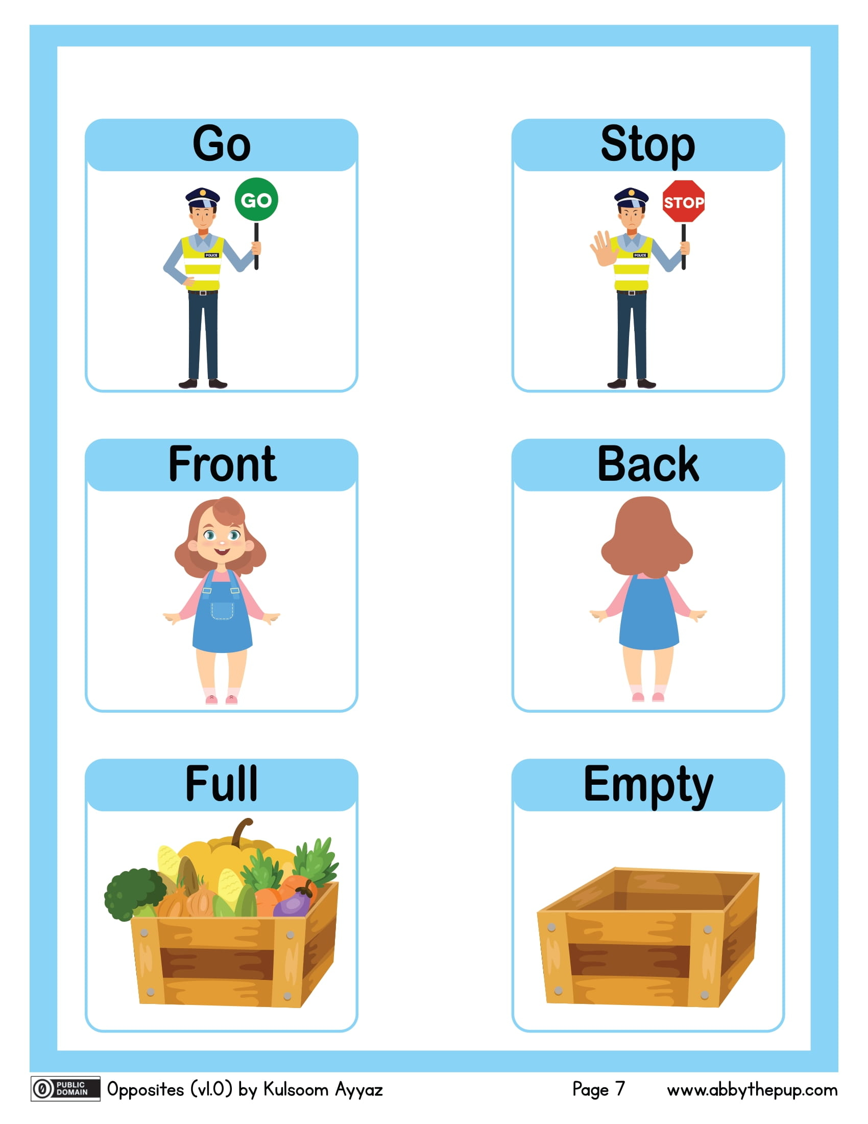 Gostop frontback fullempty flash cards free printable papercraft templates