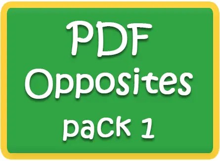 Opposites flashcards