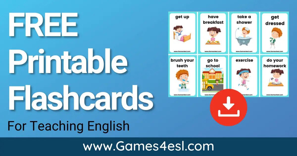 Free printable flashcards for teaching english