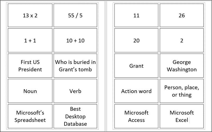 How to create homemade flash cards with microsoft word â techmentors