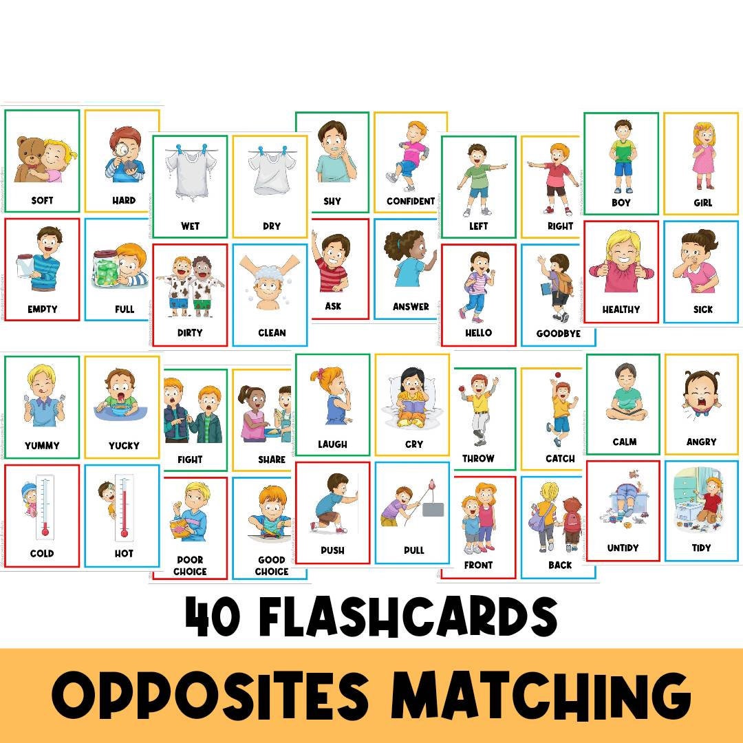 Opposite flashcards