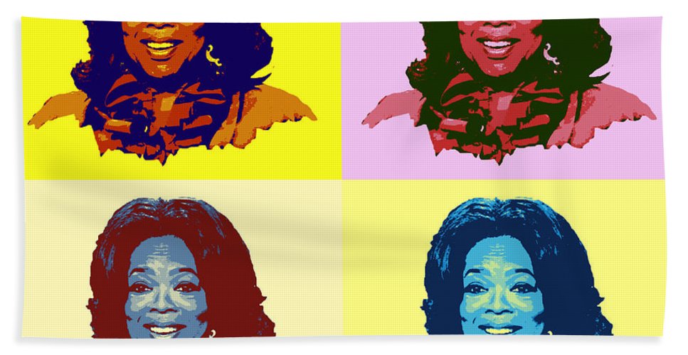 Oprah winfrey pop art beach sheet by pd