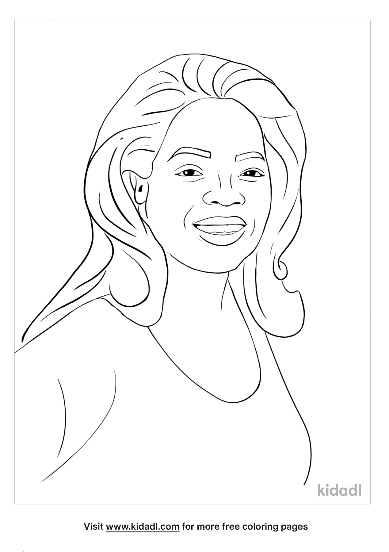 Free oprah winfrey coloring page coloring page printables