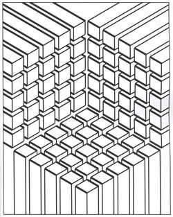 Illusion optic cubes