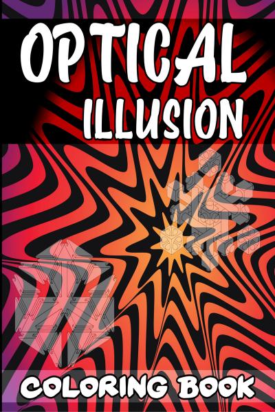 Optical illusion coloring book