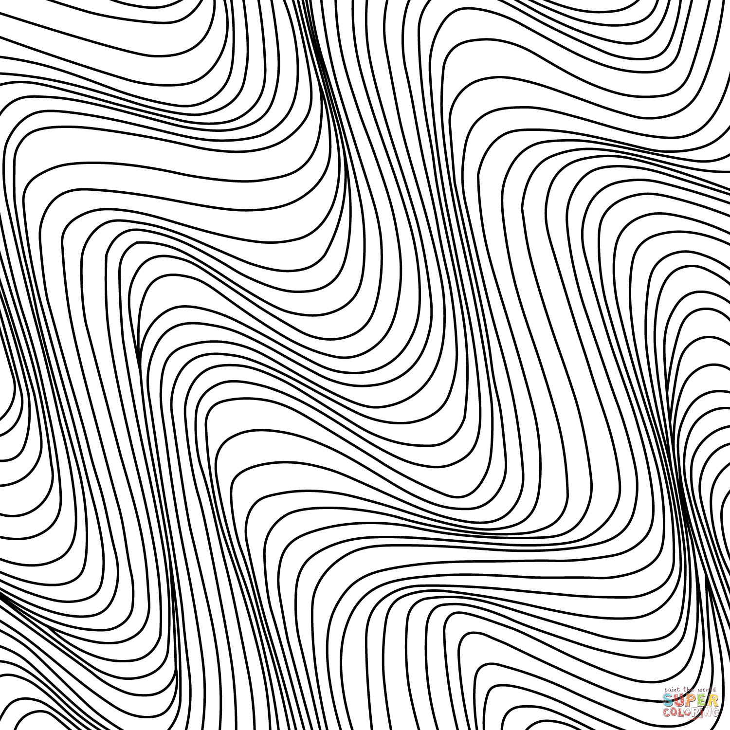 Optical illusion coloring page free printable coloring pages