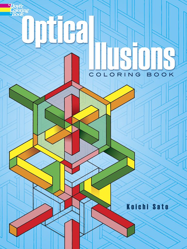 Optical illusions coloring book