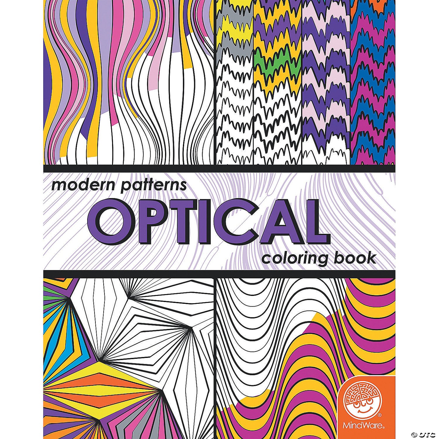 Modern patterns optical coloring book â baby co