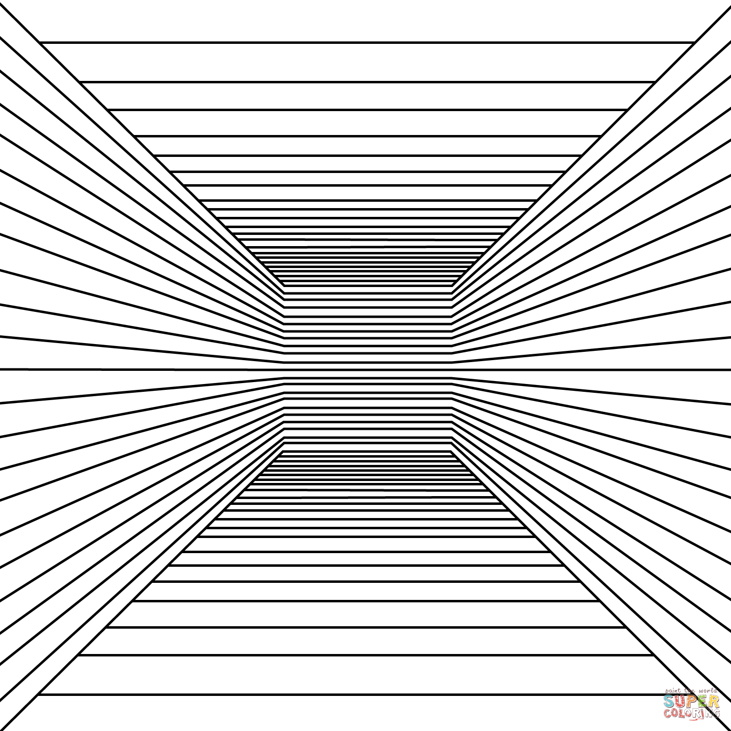 Optical illusion coloring page free printable coloring pages