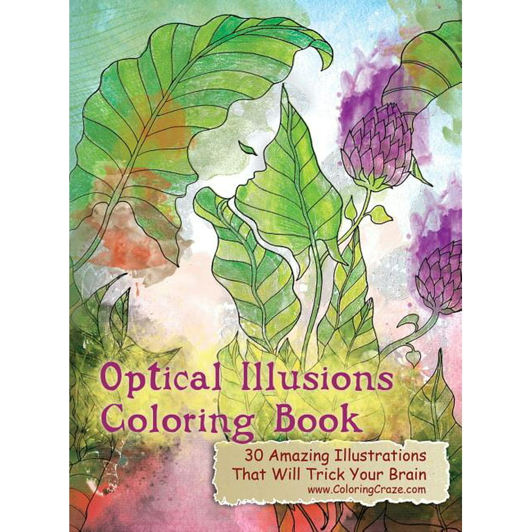 Optical illusions coloring books for grown