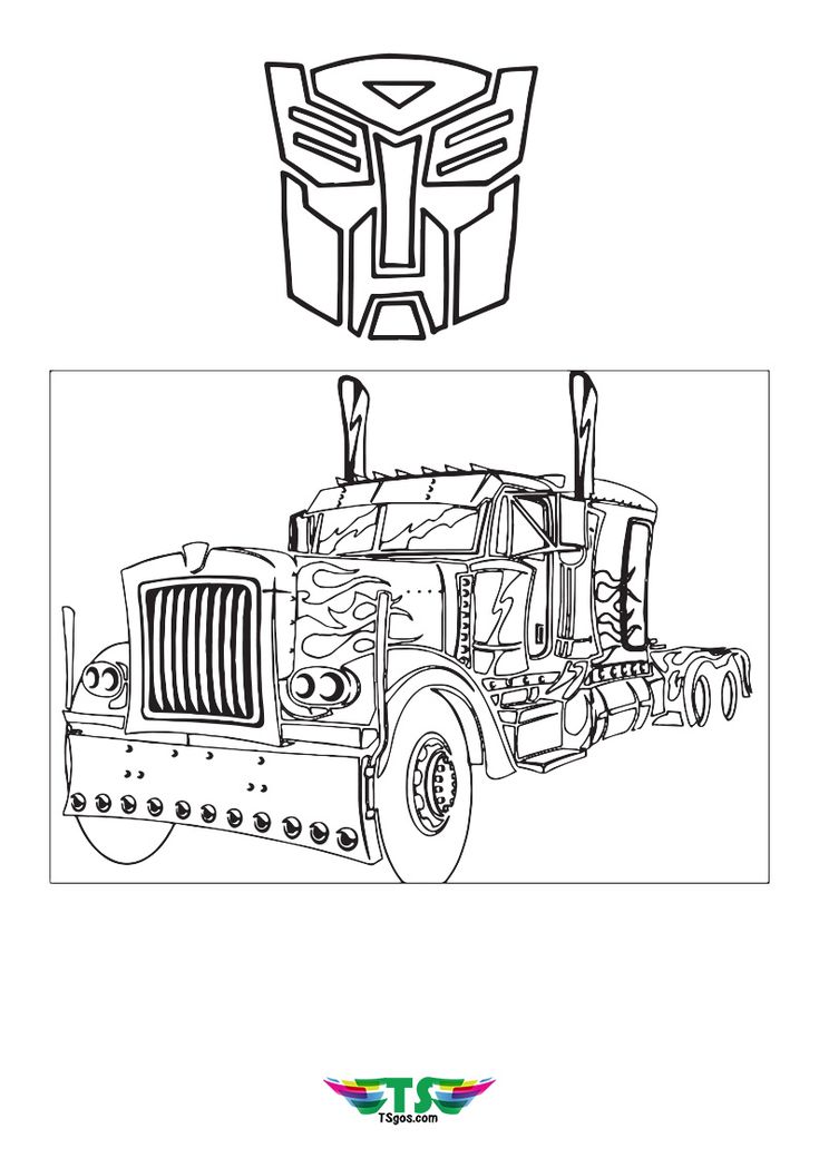 Transformer optimus prime coloring page transformers optimus transformers optimus prime coloring pages