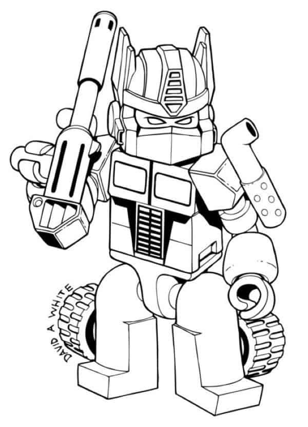 Optimus prime coloring pages pdf to print