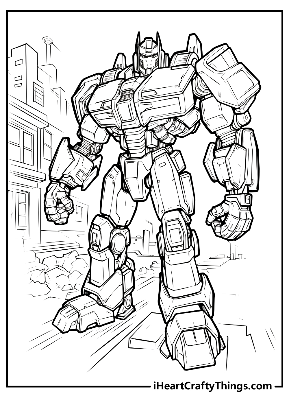 Transformers coloring pages free printables