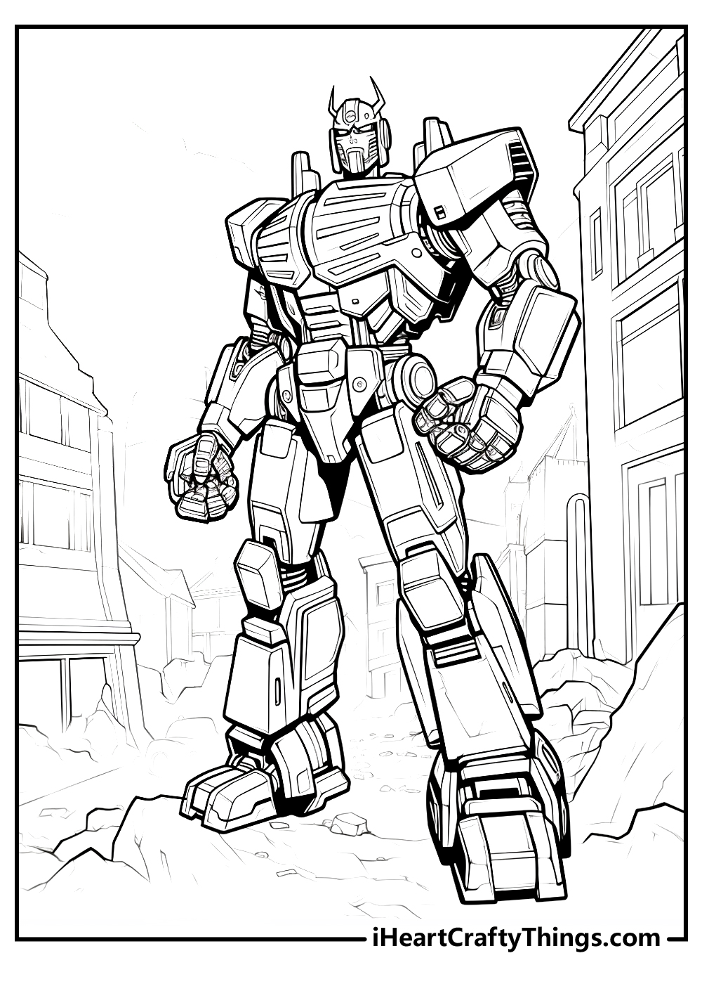 Transformers coloring pages free printables