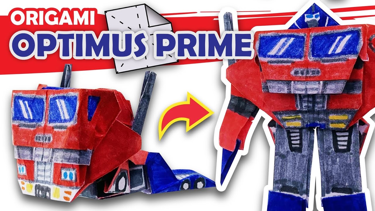 How to make a transforming autobot optimus prime origami transformer