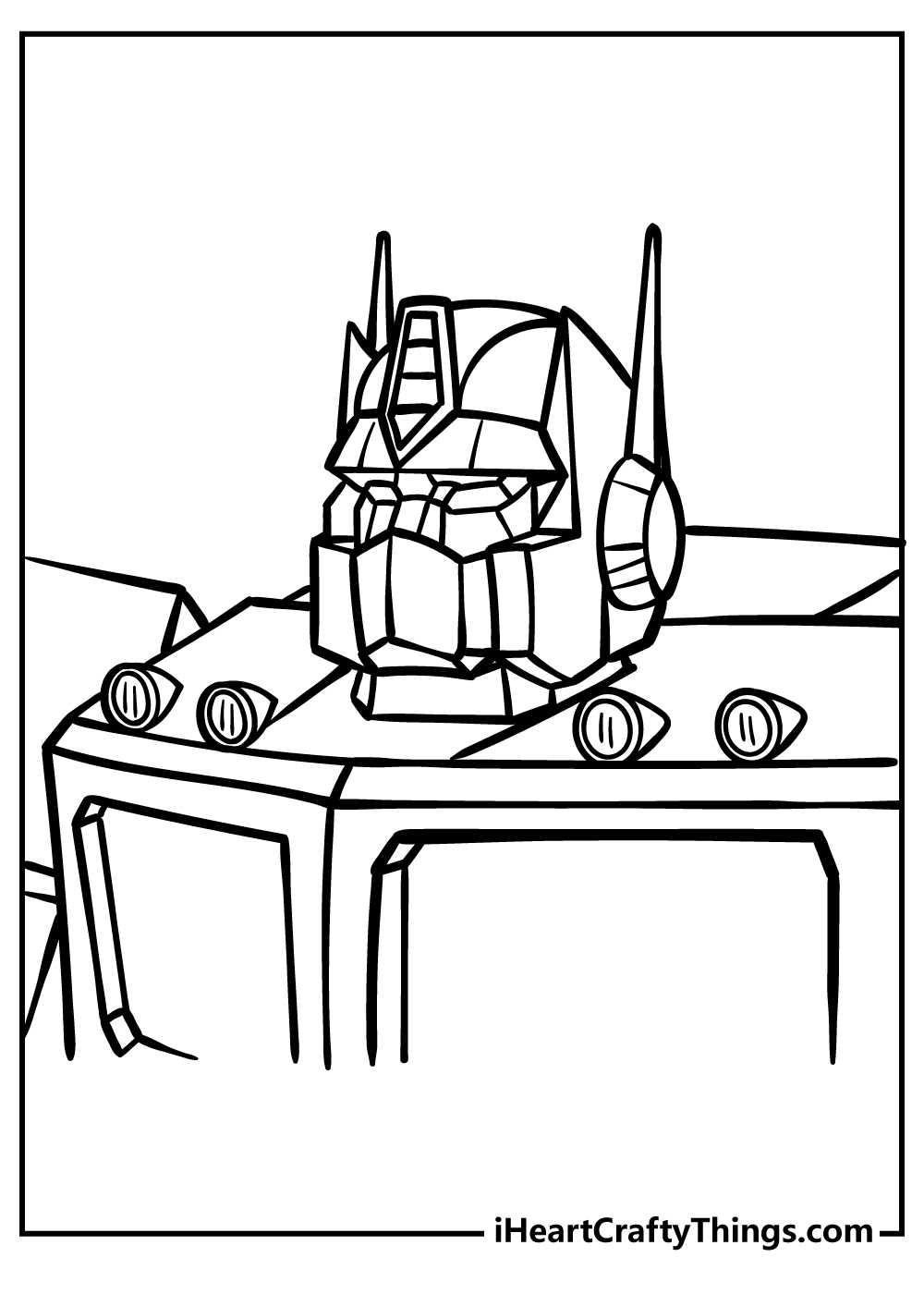 Transformers coloring pages free printables