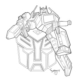 Transformer coloring pages