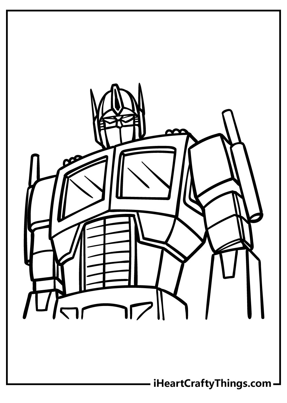 Transformers coloring pages free printables