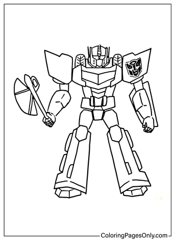 Optimus prime coloring pages