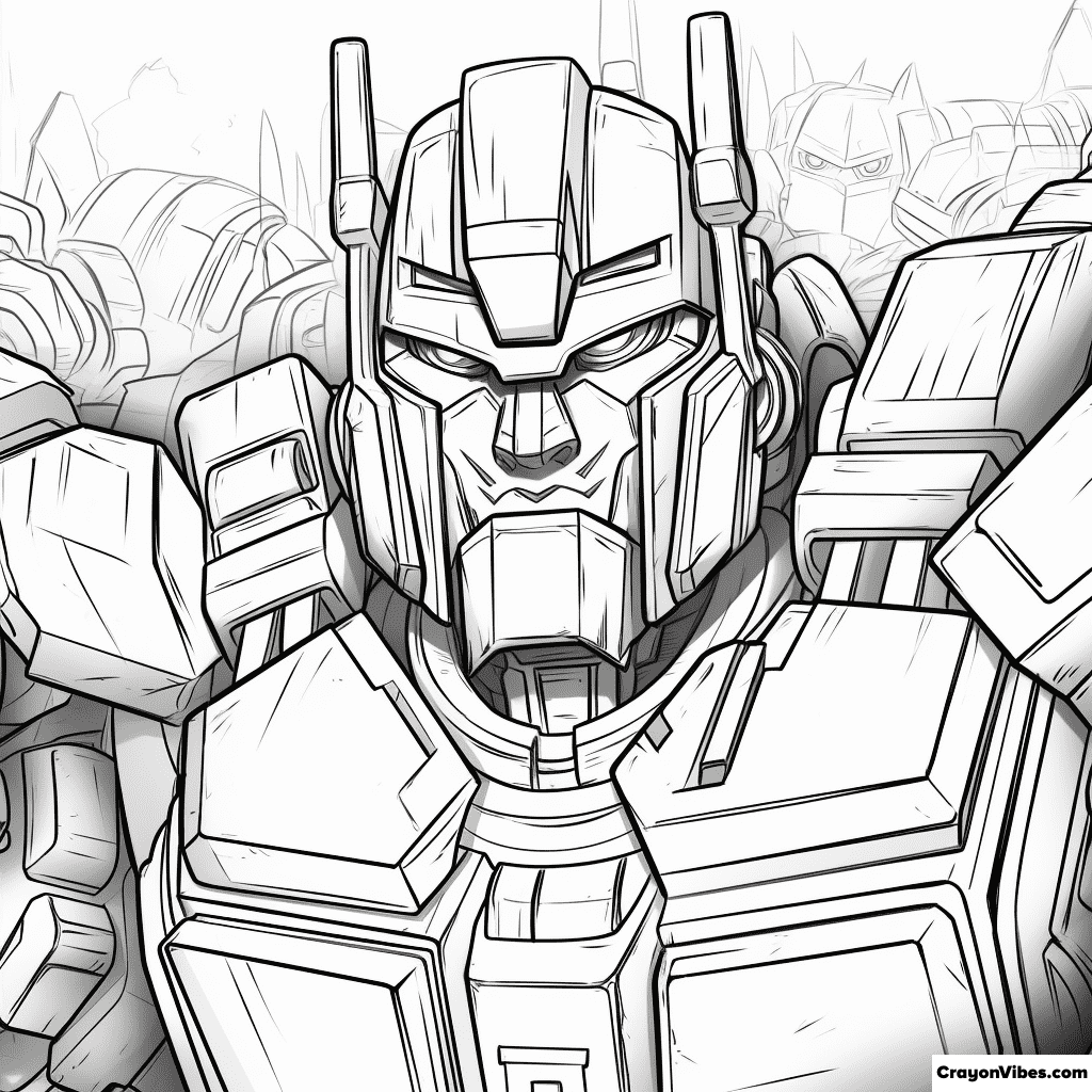 Optimus prime coloring pages free printable