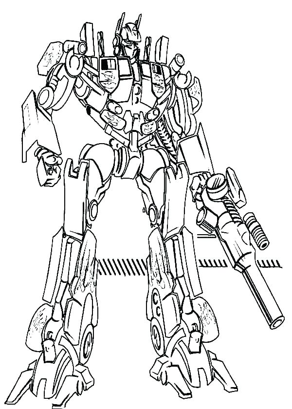 Optimus prime coloring pages