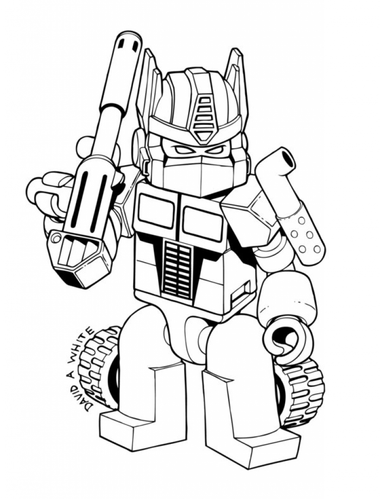 Optimus prime coloring pages