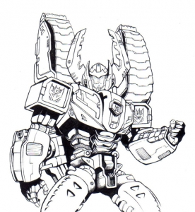 Transformers coloring pages to print for kids