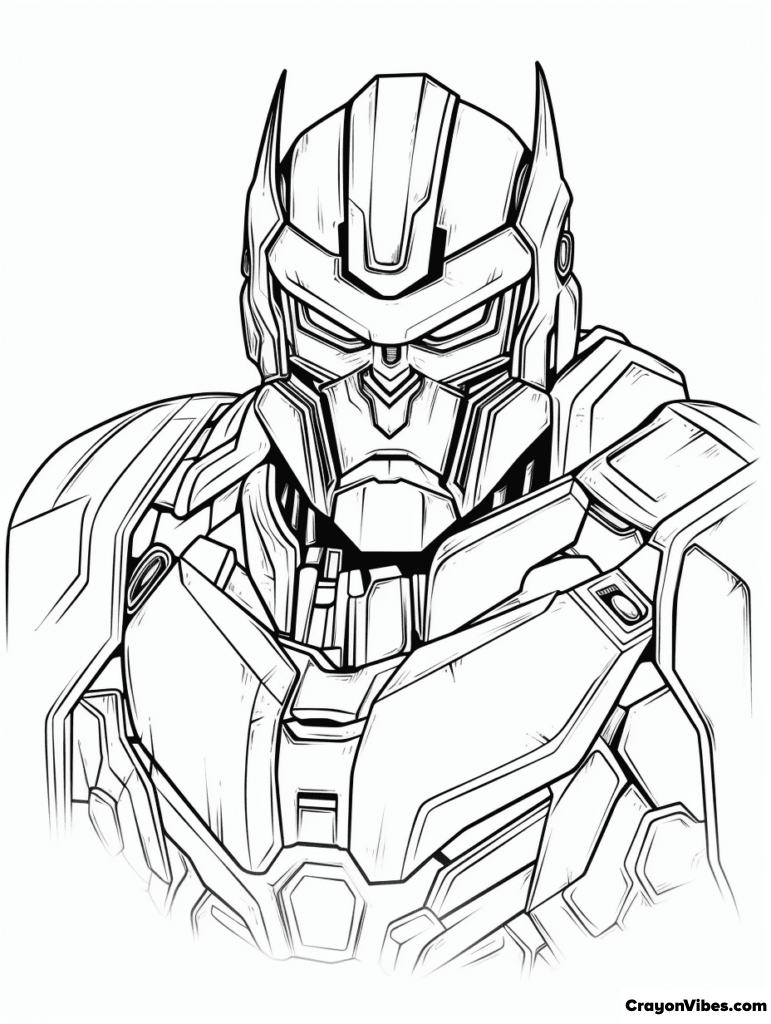 Optimus prime coloring pages free printable