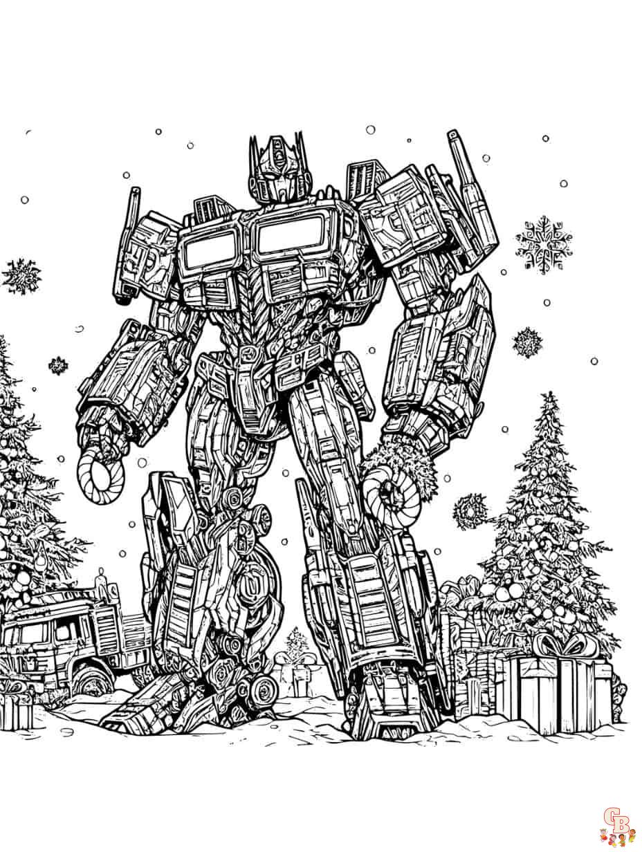 Free printable optimus prime coloring pages