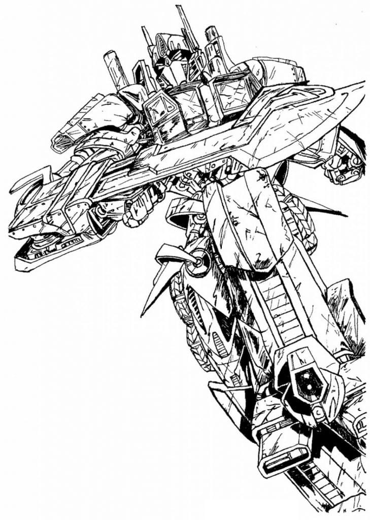 Optimus prime coloring pages