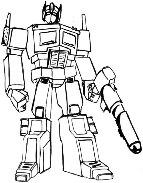 Optimus prime coloring pages pdf to print