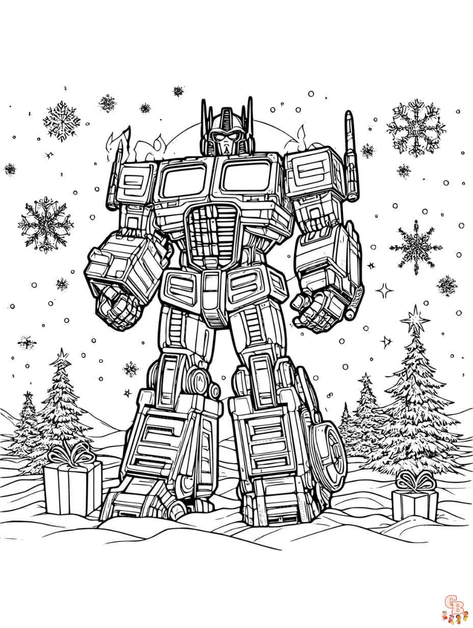 Free printable optimus prime coloring pages