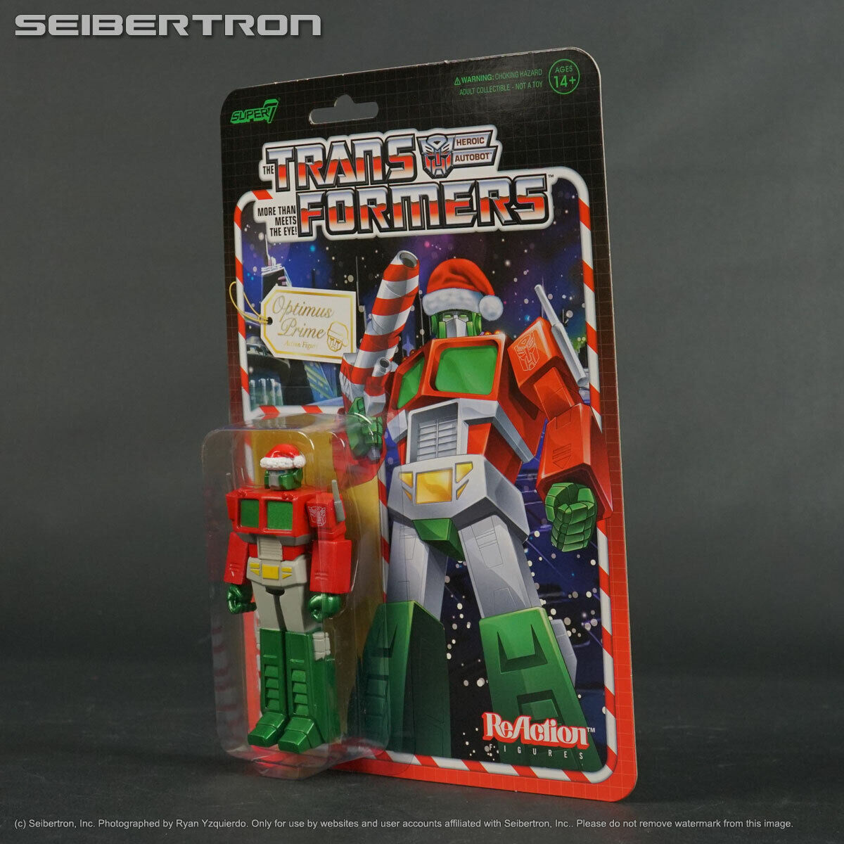 Santa optimus prime transformers super reaction series holiday christmas