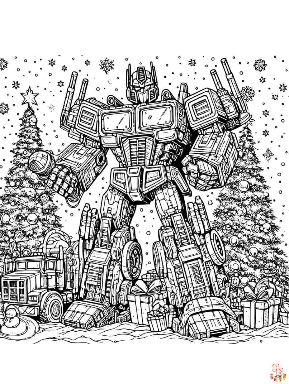 Free printable optimus prime coloring pages