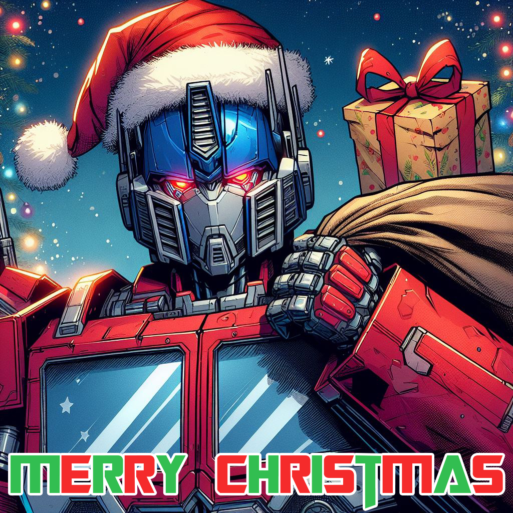 Optimus prime christmas greetings by sox