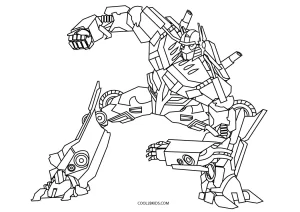 Free printable optimus prime coloring pages for kids