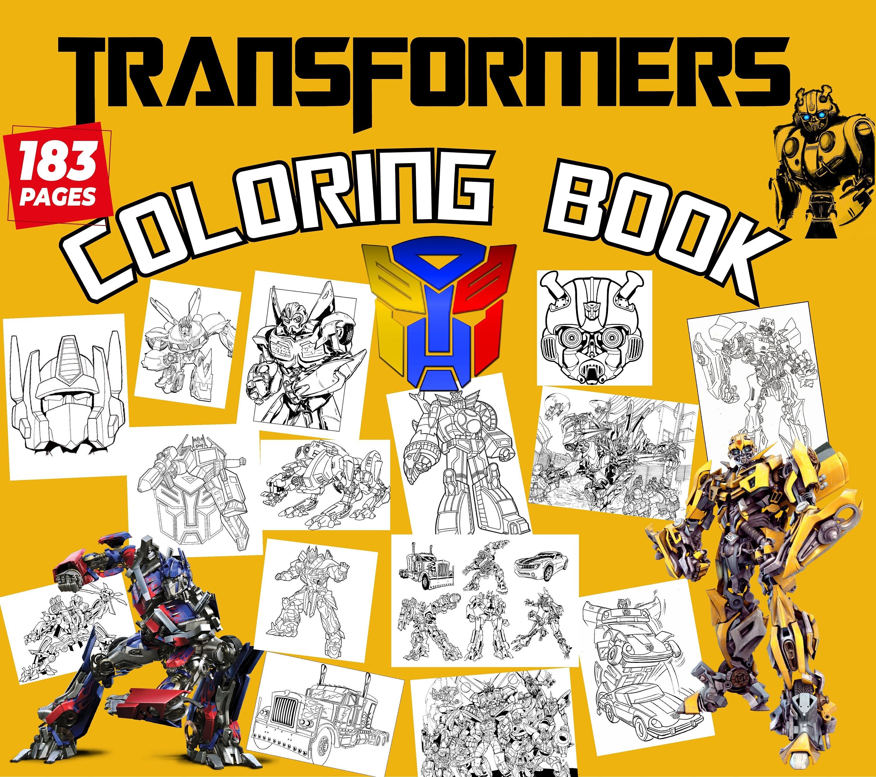 Optimus prime coloring page