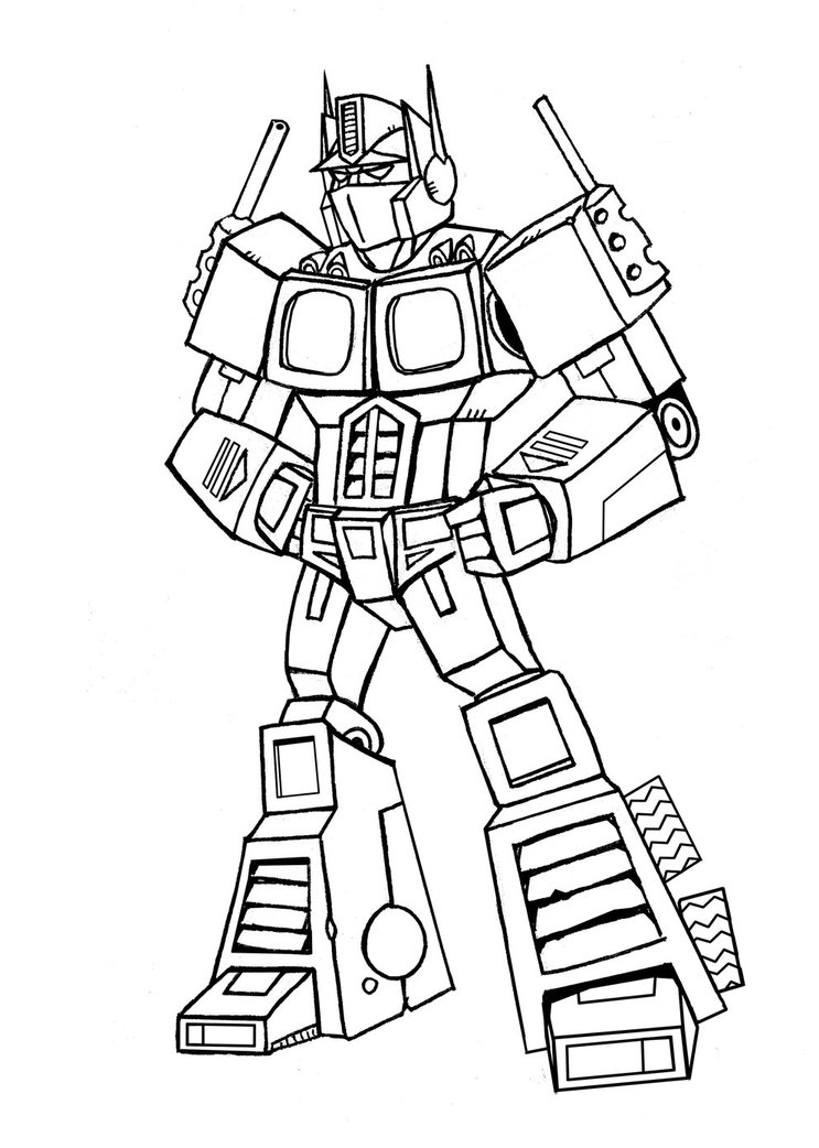 Optimus prime coloring pages