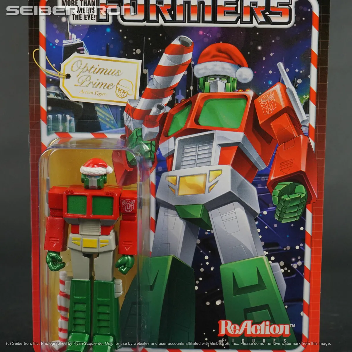 Santa optimus prime transformers super reaction series holiday christmas