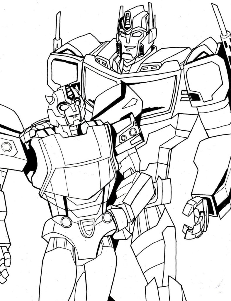 Optimus prime coloring pages