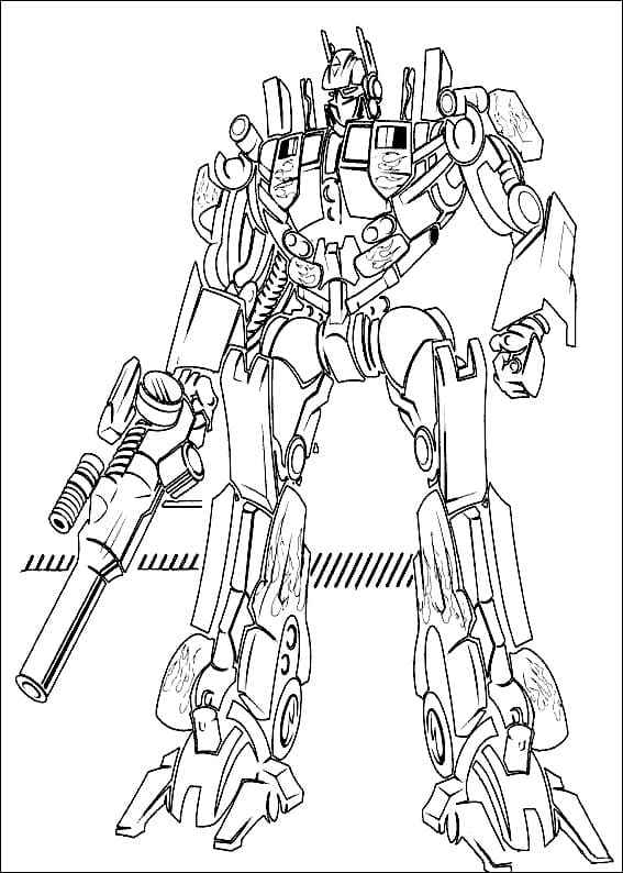 Optimus prime coloring pages