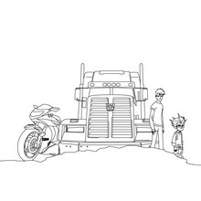Optimus prime coloring pages