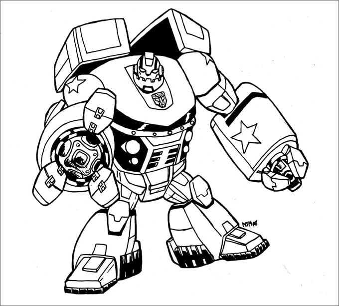 Transformers colouring pages