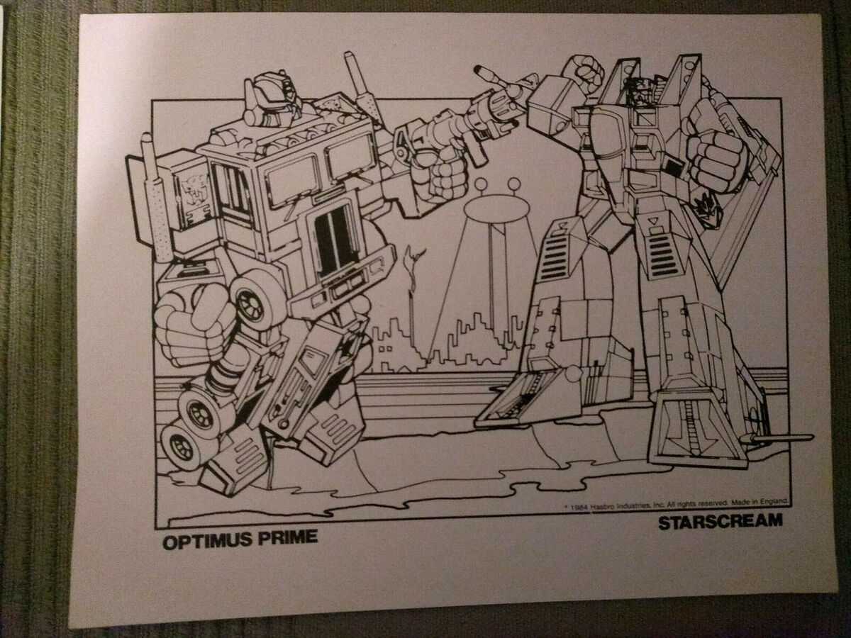 Official transformers colouring sheets megatron optimus prime bumblebee